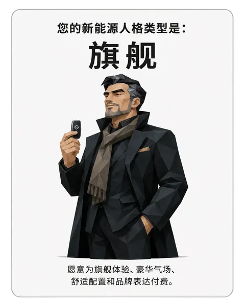 新能源车人格卡片：旗舰