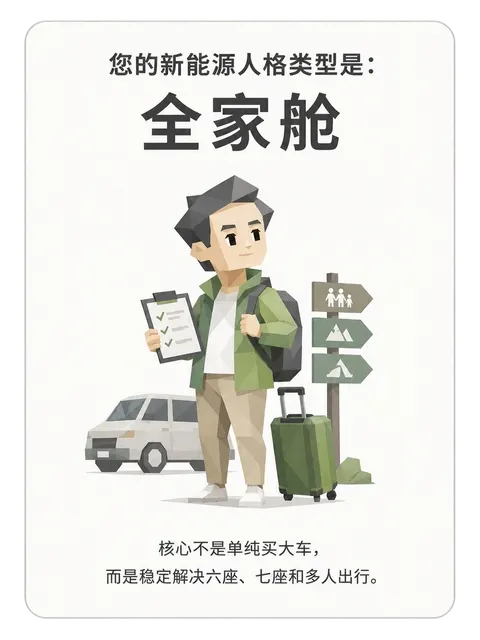 新能源车人格卡片：全家舱